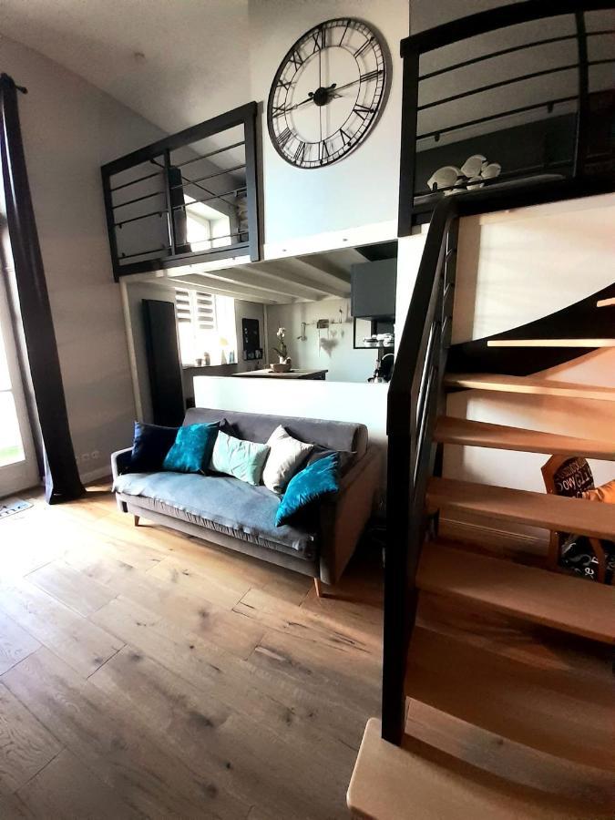 Charmant Studio En Duplex Esprit Loft Avec Balcon Vue Mer, Et Piscine Exterieure Le Croisic Exterior foto