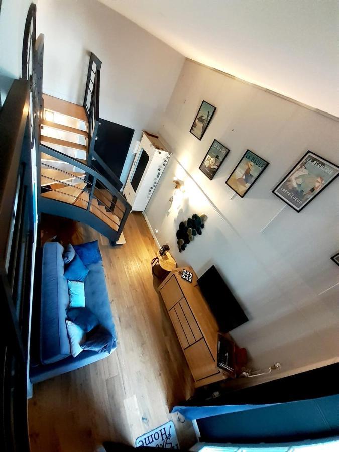 Charmant Studio En Duplex Esprit Loft Avec Balcon Vue Mer, Et Piscine Exterieure Le Croisic Exterior foto